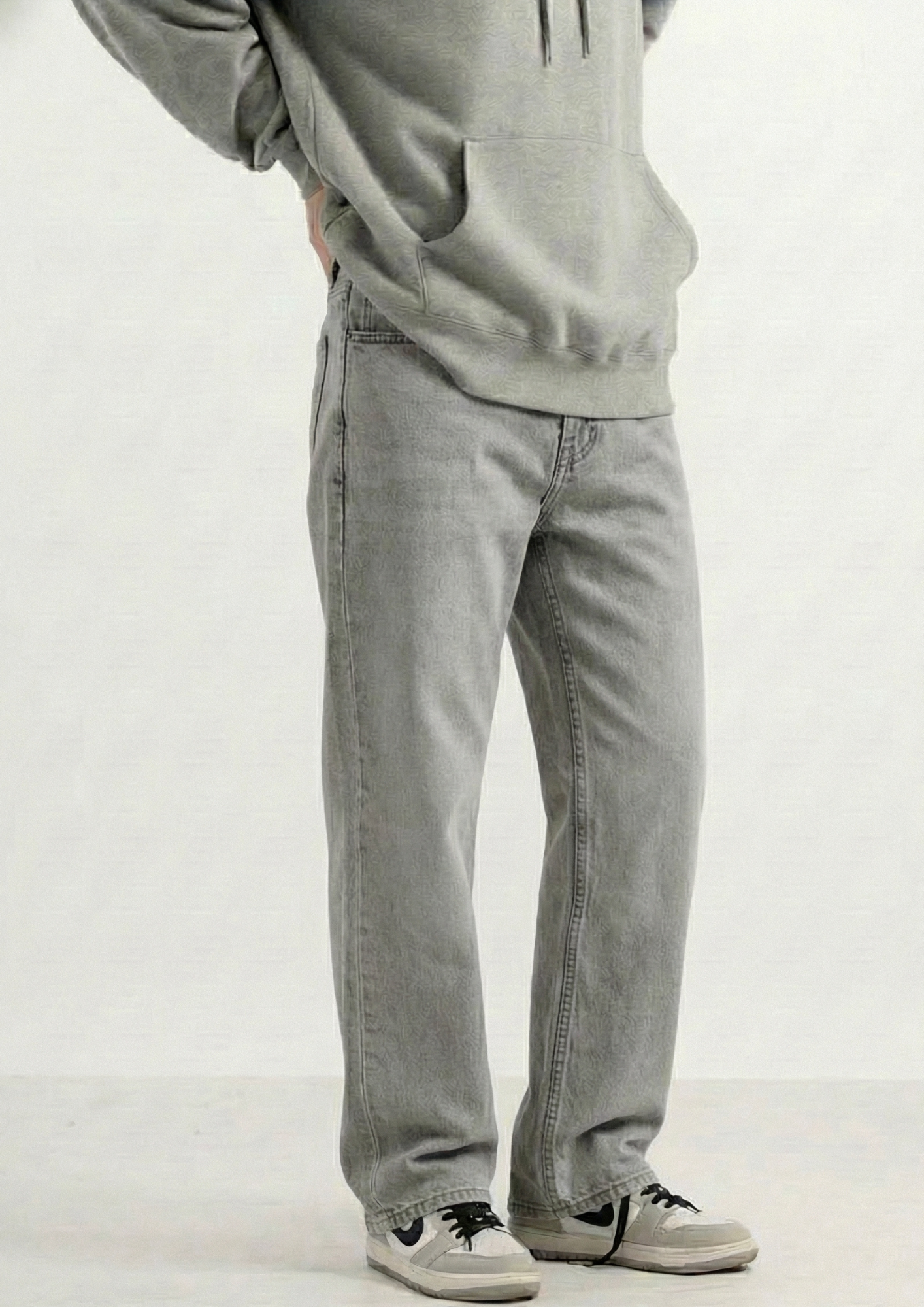 Men's Regular Fit ( Light gray ) Jean
