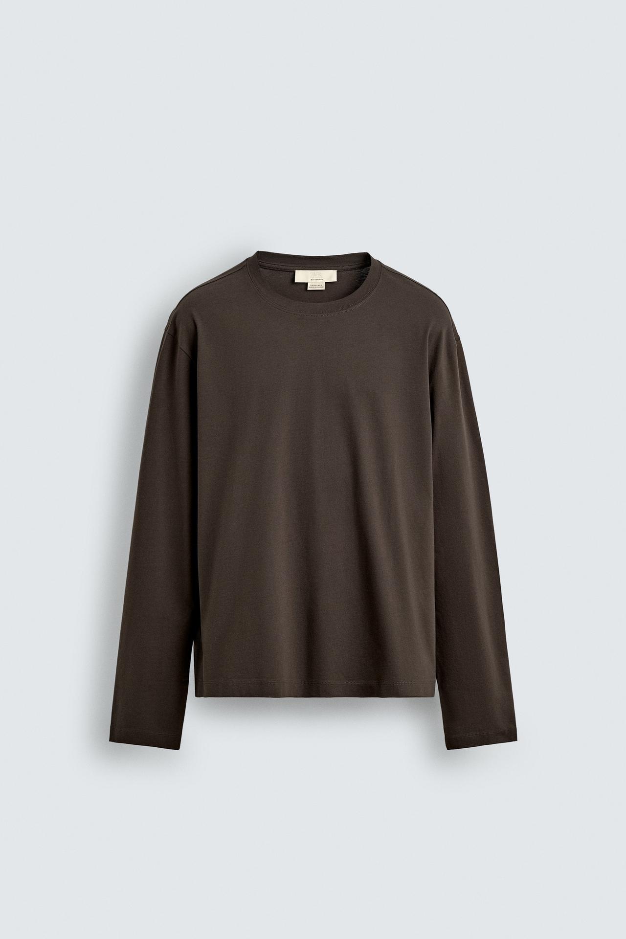 2 Pieces Full Sleeves T-Shirt ( WHITE & BROWN)