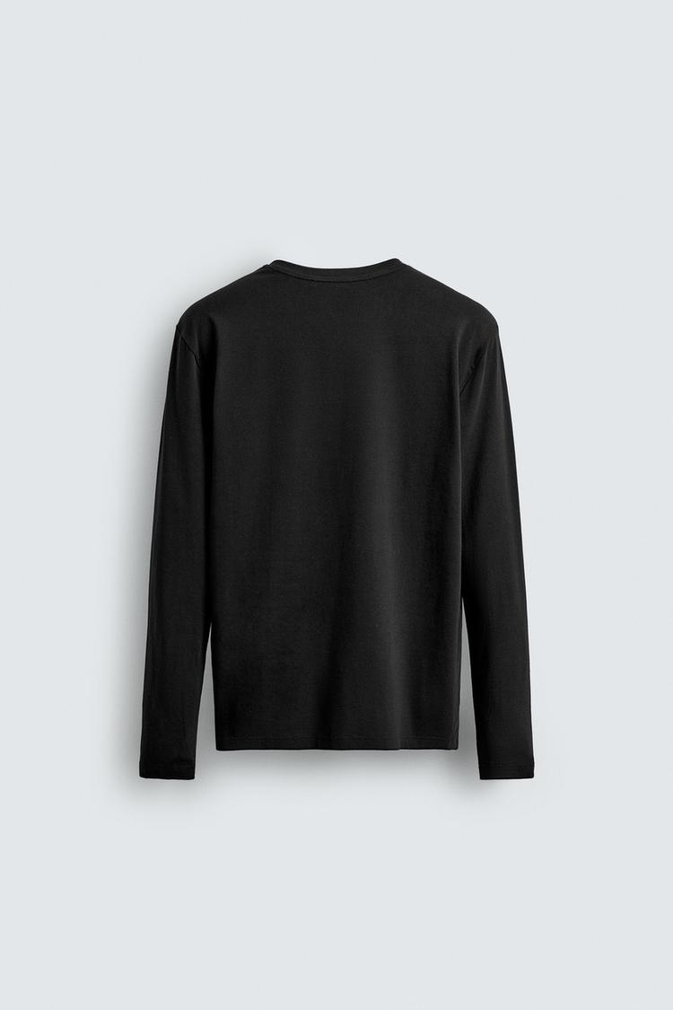 Black Full Sleeves T-Shirt