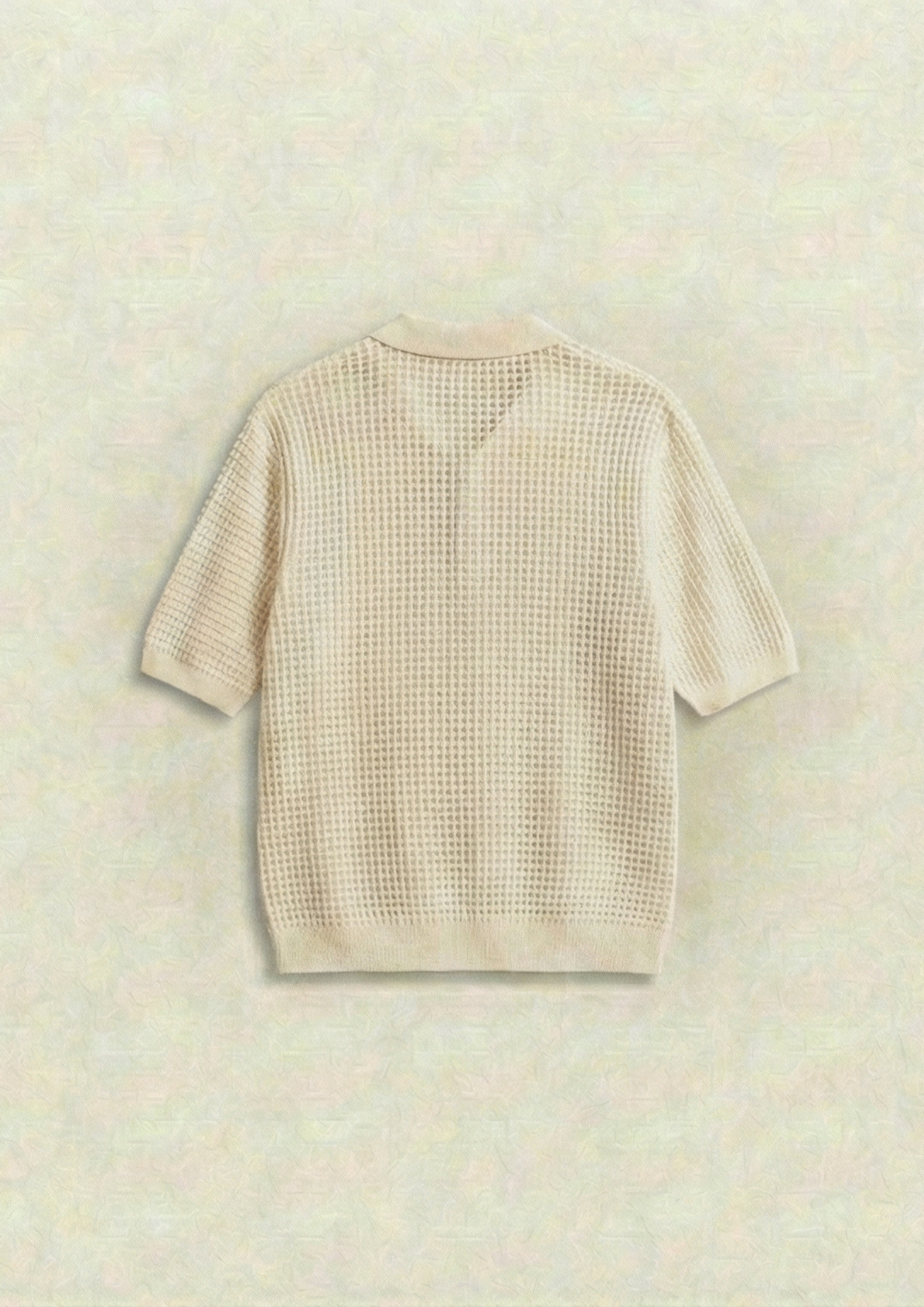 Pack of 2 – Waffle Knit Zipper Polo - (Dodger Blue – Cream)