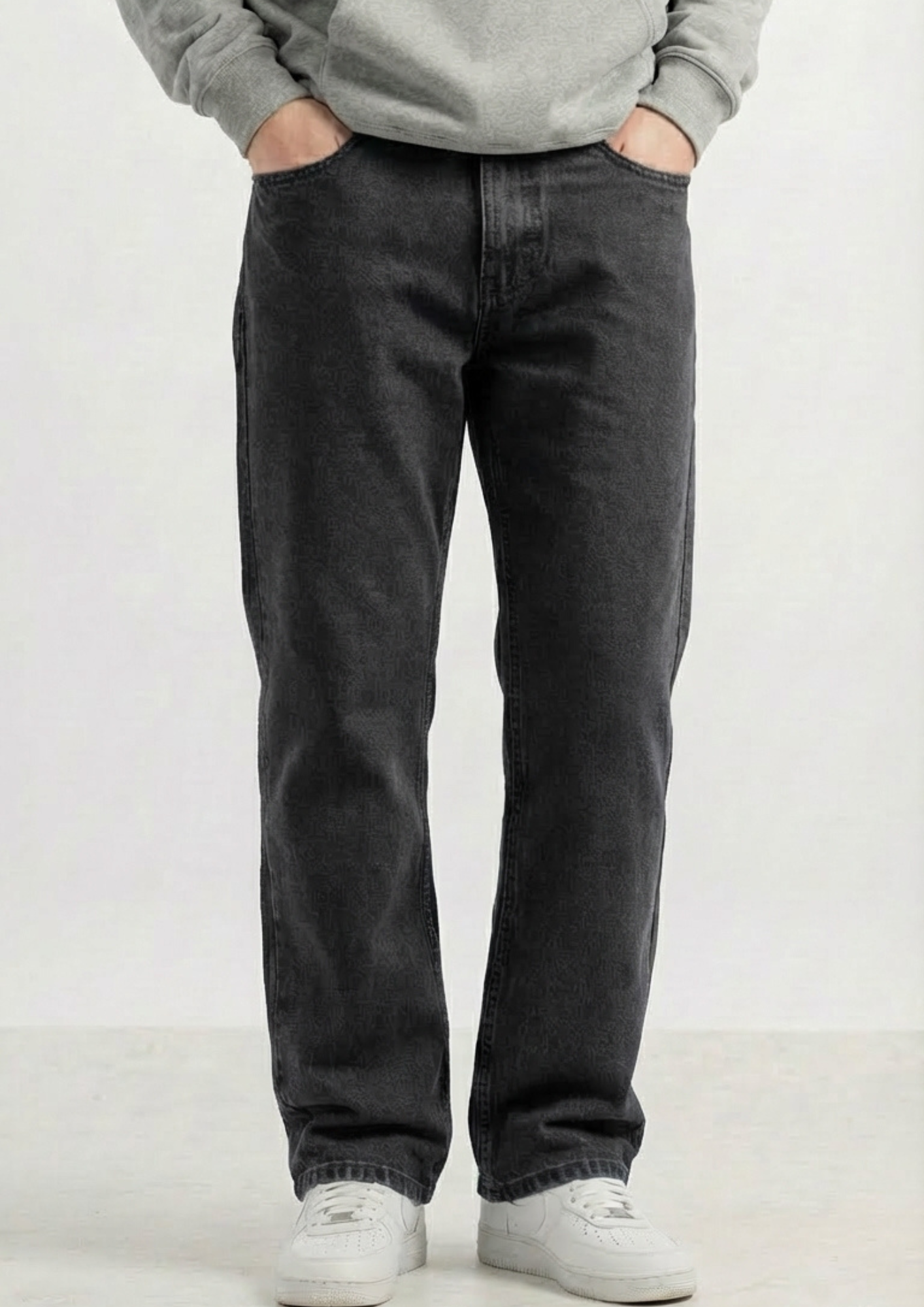 Men's Regular Fit Pack Of 2 - Jeans (Black - Dark gray)