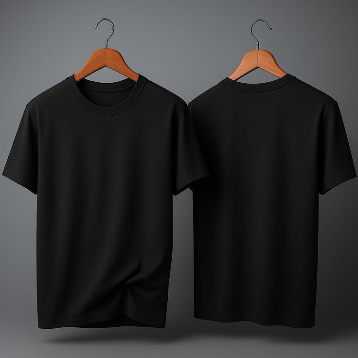 Drop Shoulder Pack of Two (Black & Dark Gray)