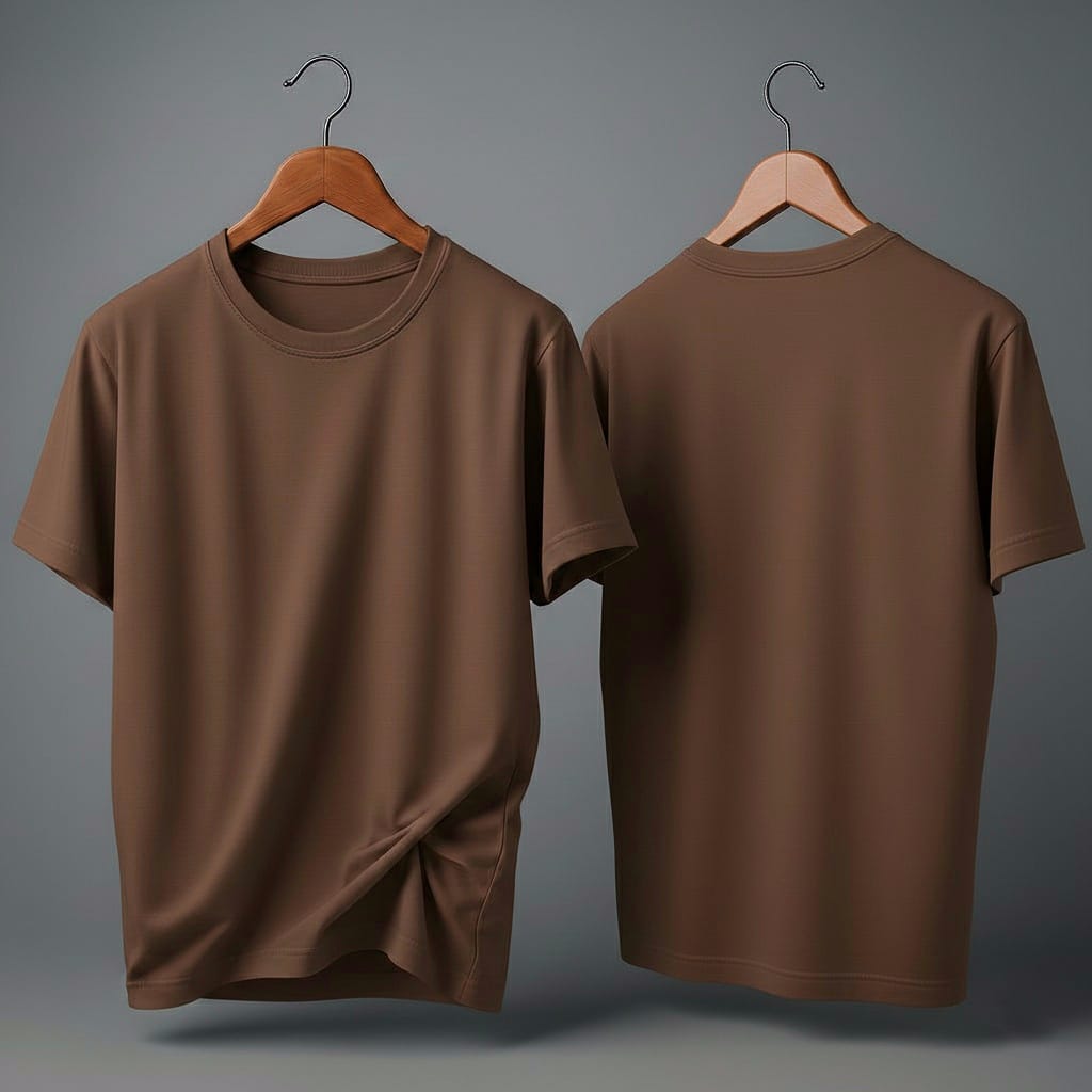 Drop Shoulder Pack of Two (Brown & Black)