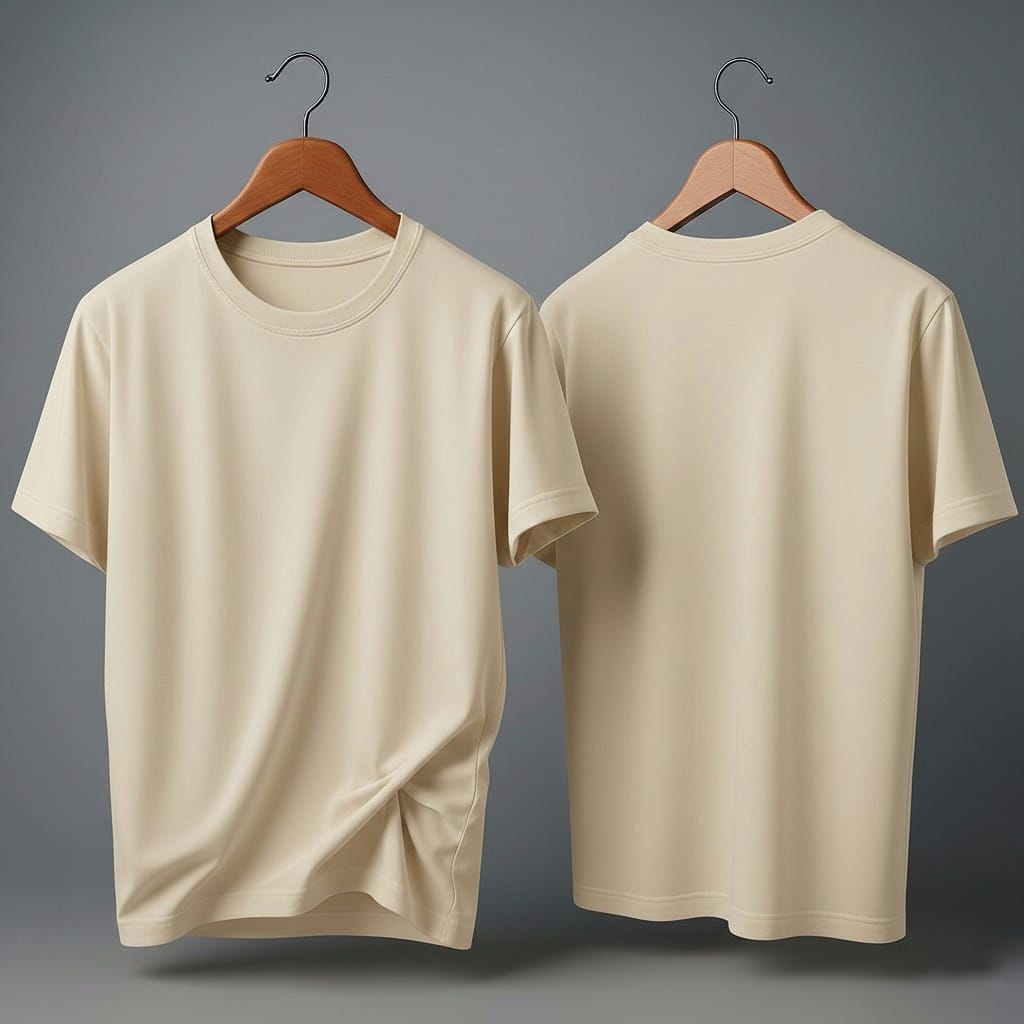 Drop Shoulder Pack of Two (Cream & Yellow)