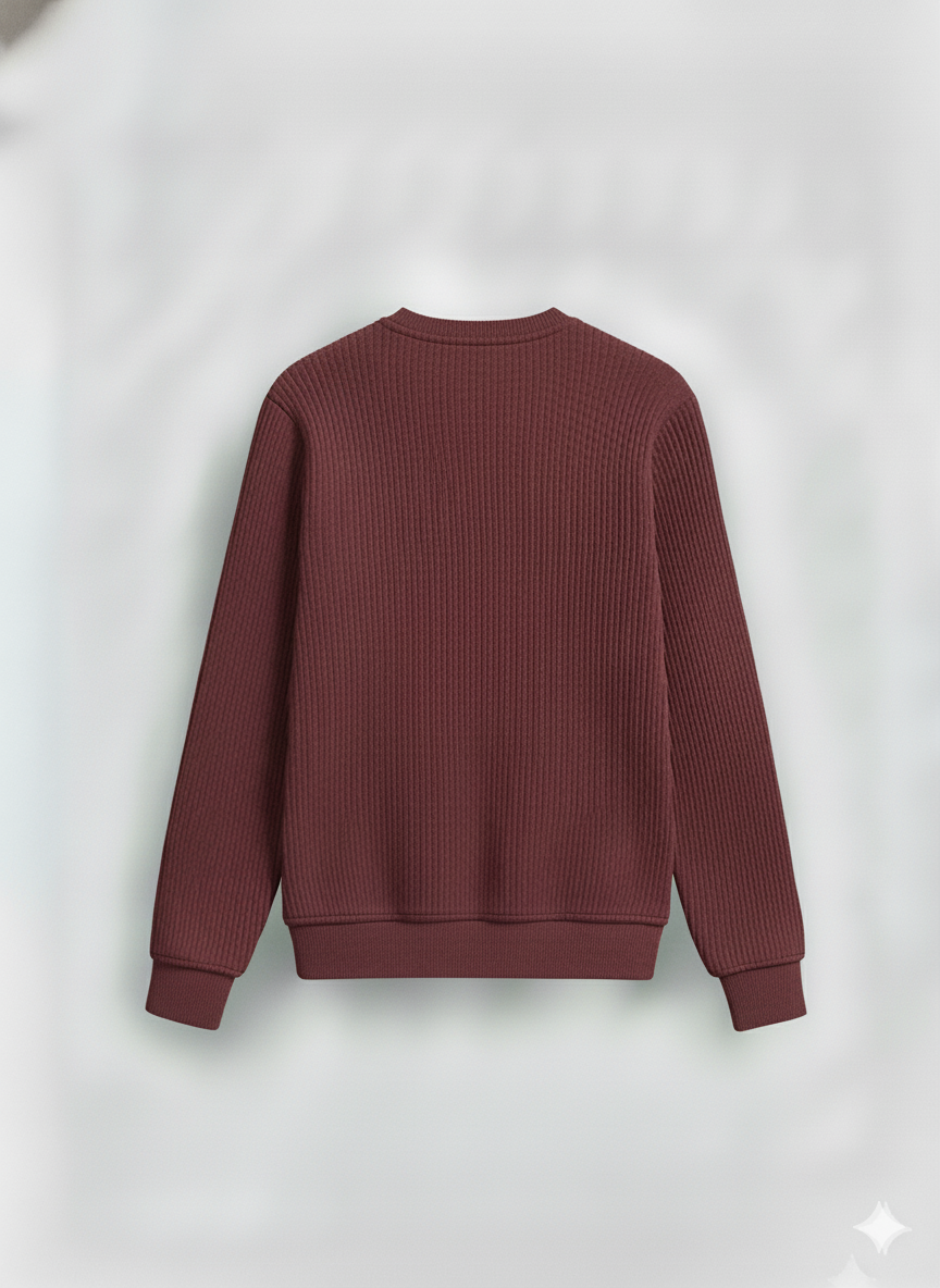 2 Pieces Waffle Knit Henley Pack ( Military Green + Maroon )