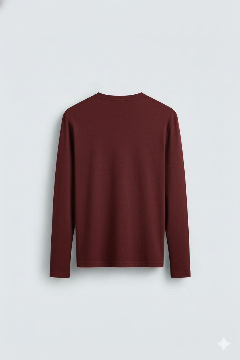 2 Pieces Full Sleeves T-Shirt ( NAVY BLUE & MAROON)