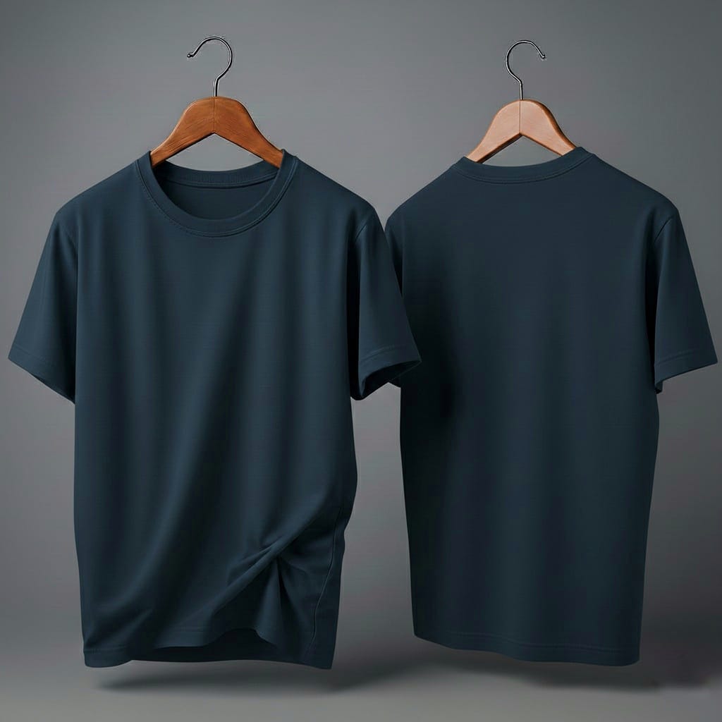 Drop Shoulder Pack of Two (Navy Blue & Pink)