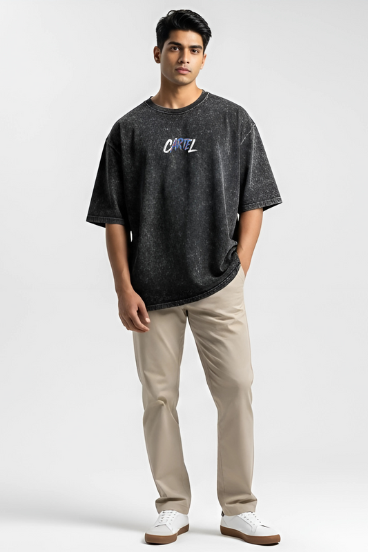 Cartel Black Washed Tshirt