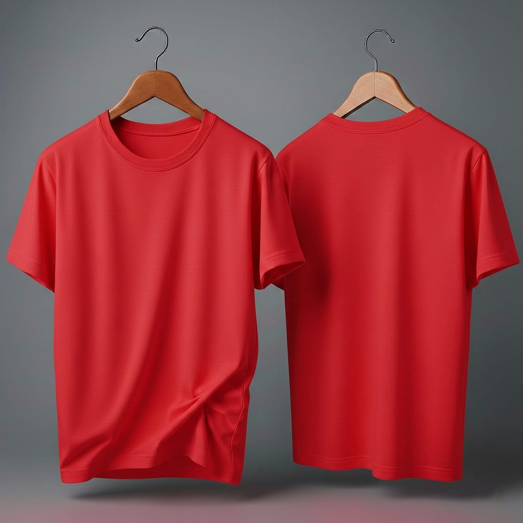 Drop Shoulder Pack of Two (Maroon & Red)