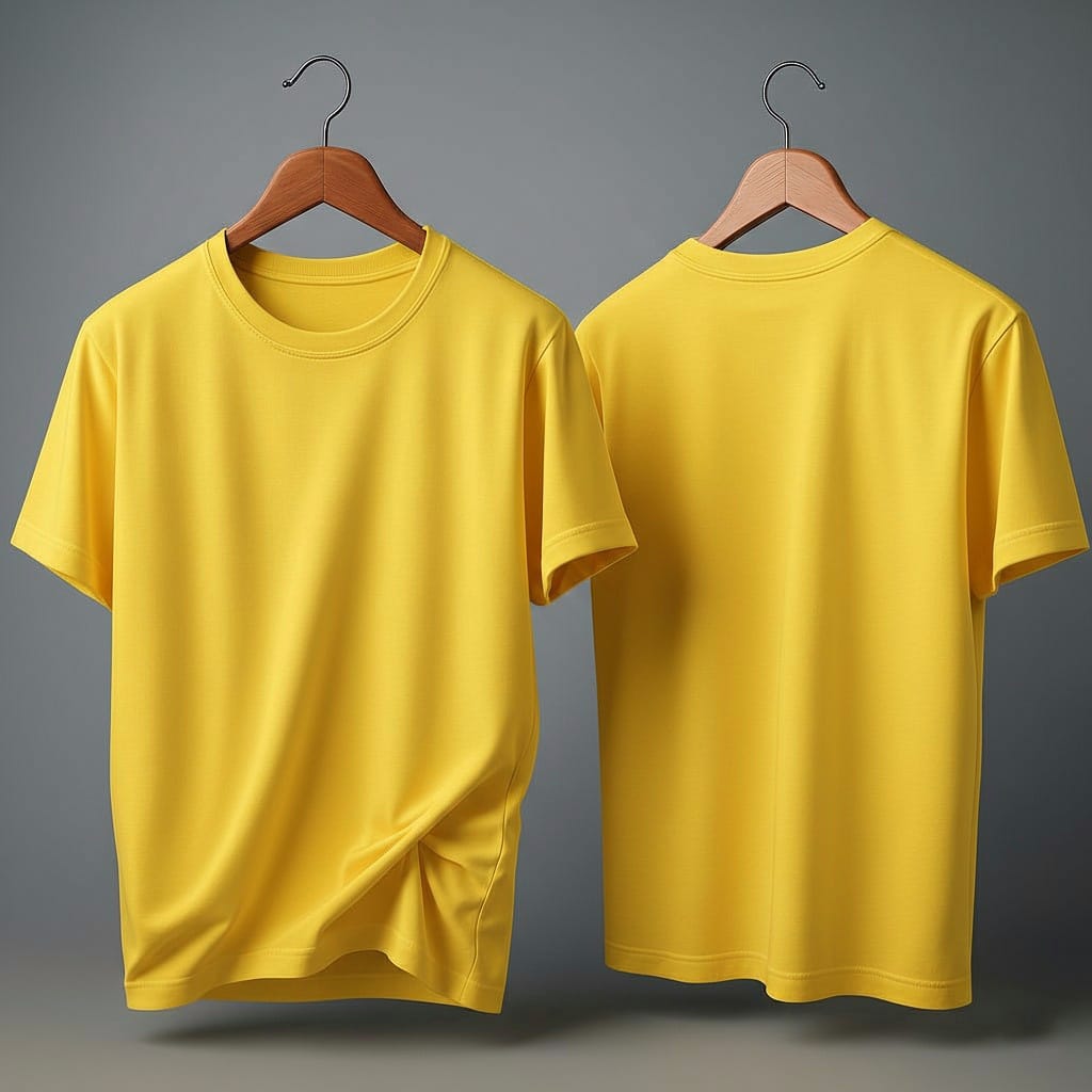 Drop Shoulder Pack of Two (Black & Yellow)