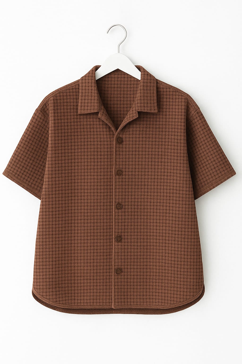 Pack of 2 Waffle Cuben Collar ( Hazel Grey & Brown )